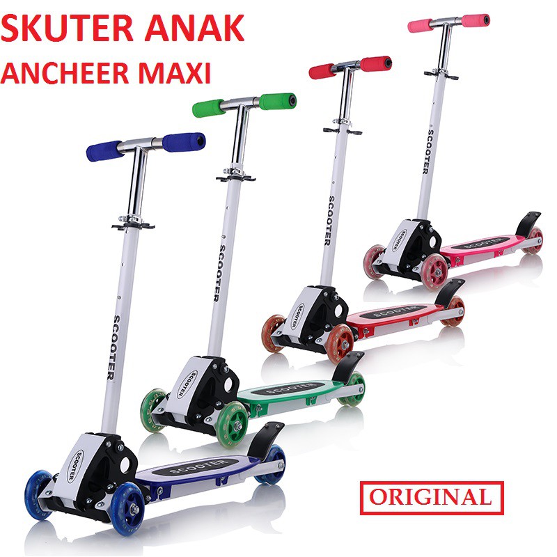 ANCHEER Maxi Otoped Skuter Anak 4 Roda - QZ-001 - BLUE