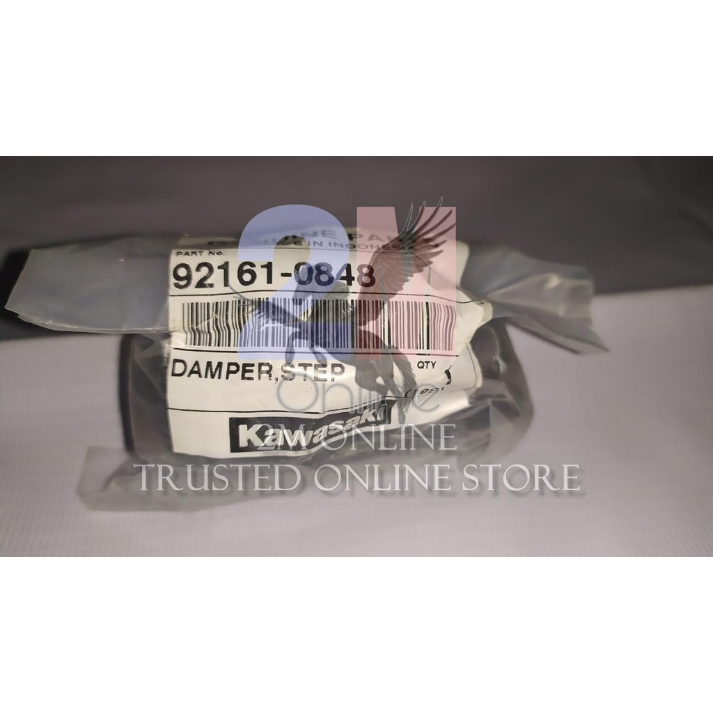 2m DAMPER KARET FOOTSTEP DEPAN KLX 150 ORI KGP 92161-0848