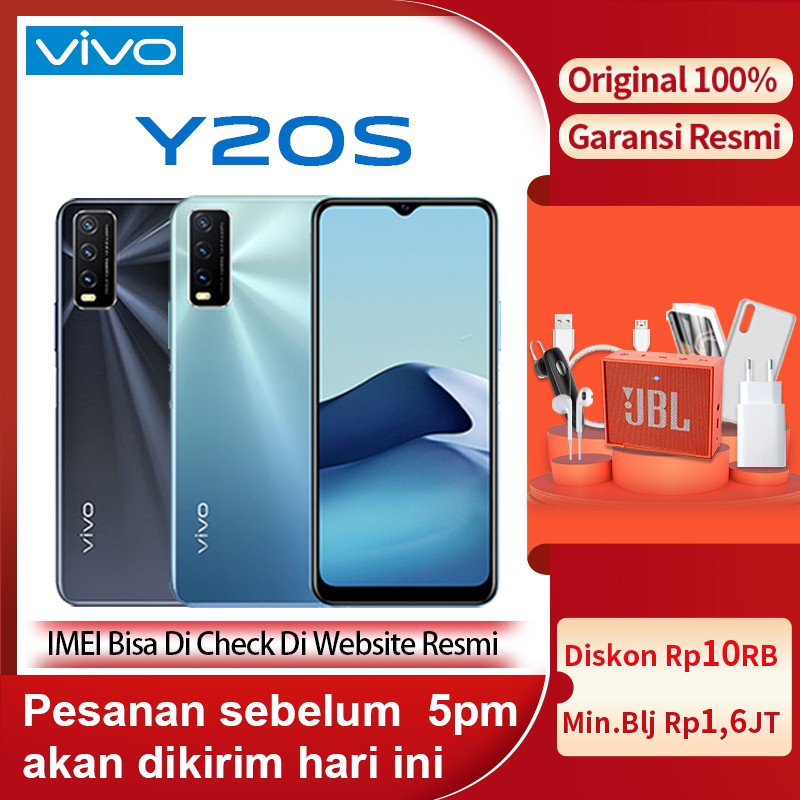 Vivo y20s RAM 6GB / 8GB ROM 128GB Garansi Resmi 100%