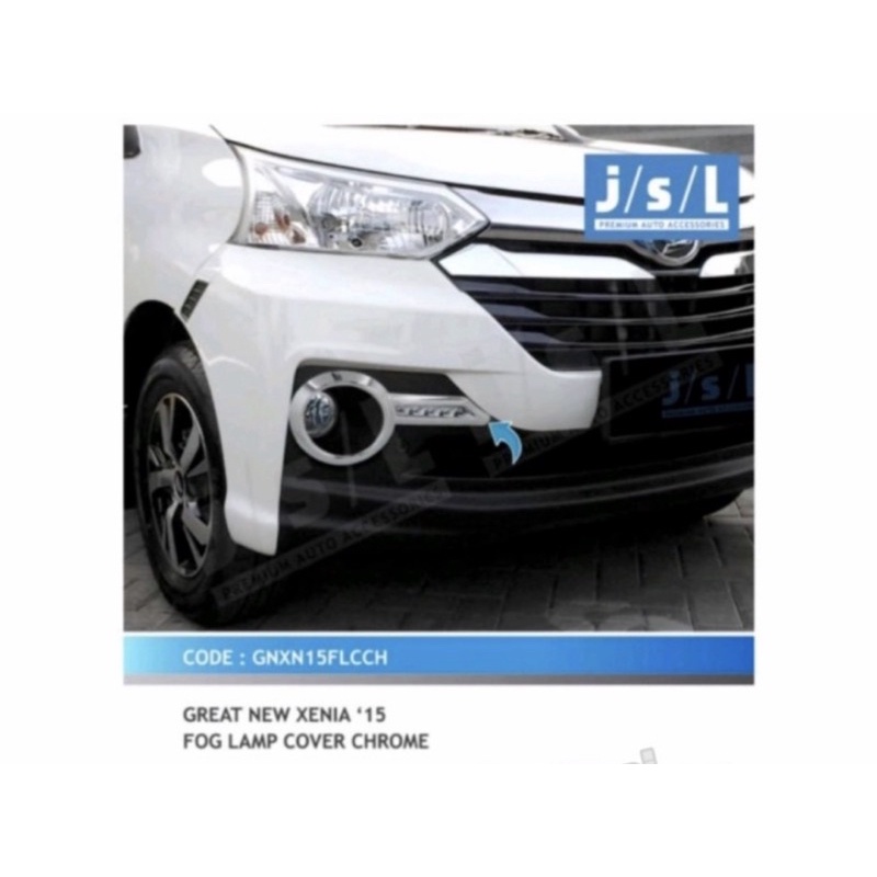 GRAND XENIA 2015 2016 2017 GARNISH FOGLAMP COVER KABUT CROME