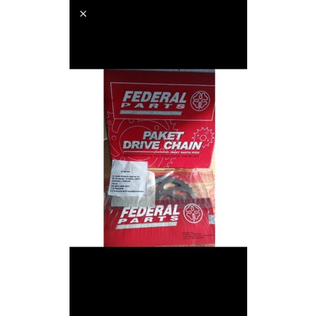 PAKET GEAR SET (GEAR DEPAN + GEAR BELAKANG ) UNTUK MOTOR SUZUKI SMASH NEW SHOGUN 125