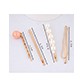 LRC Jepit Rambut Fashion Orange Pearl Alloy Hair Clip Four-piece A58545
