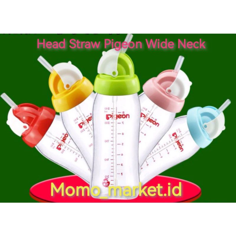 Head Straw Kepala Tutup botol Sedotan untuk Botol Susu Wide Neck