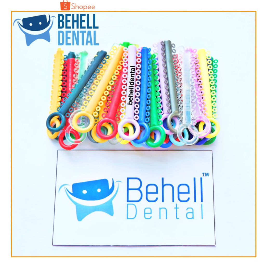 KARET BEHEL POWER O HIGH QUALITY AMERICAN ORTHODONTICS SUPER TEBAL Ori Behelldental - Karet Dental Motif Ring ORTHO USA Premium Ligature Ties - Motif Bulat Orthodontic Rubber Braces - Bracket Kawat Gigi ORIGINAL - ISI 1Pcs Original