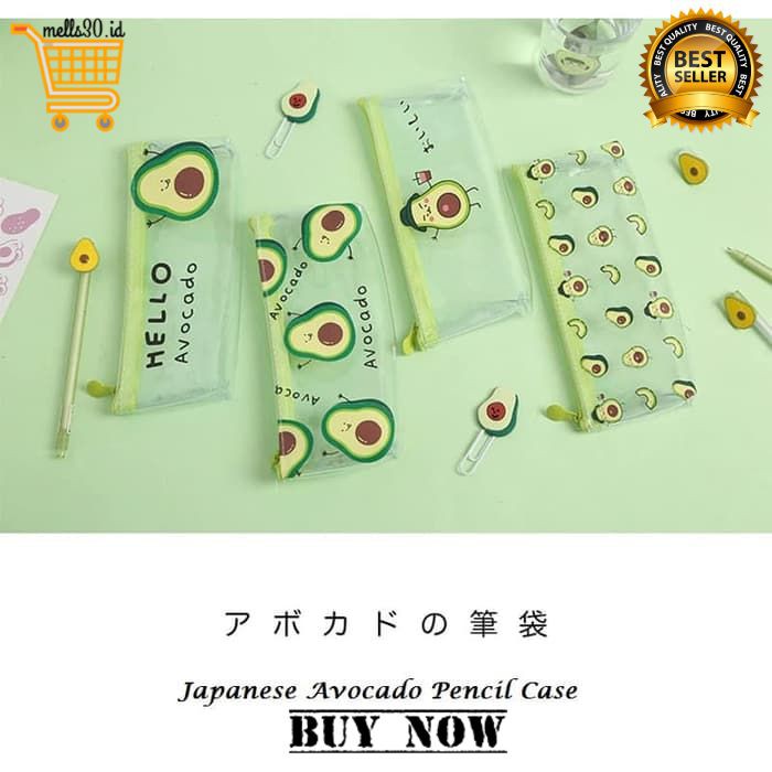 

Tempat Pensil Japanese PVC Avocado Tempat Pensil Karakter Pouch Pensil Pouch Alat Tulis PB 52