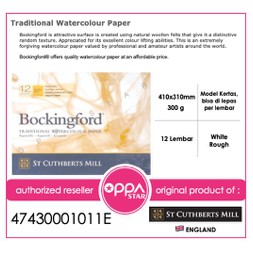 

Bockingford White Rough 410 x 310 47430001011E Watercolour