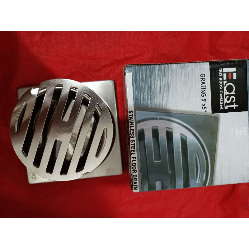 SARINGAN AIR KAMAR MANDI FLOOR DRAIN STAINLESS 5 X 5 EAST SARINGAN AIR LANTAI KAMAR MANDI