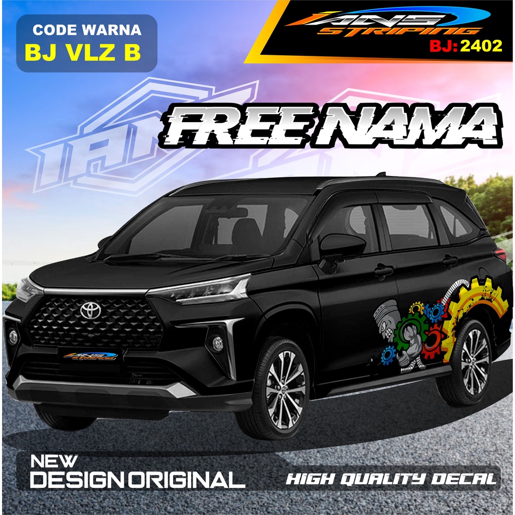 DECAL STIKER MOBIL AVANZA VELOZ / VARIASI STIKER MOBIL XENIA REBORN / STICKER DECAL MOBIL PAJERO / STIKER MOBIL