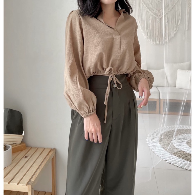 Kemeja Wanita Kotak Premium Polos Cewek Termurah Jumbo E1Y0 Katun Terlaris Tartan Hits Casual Origin