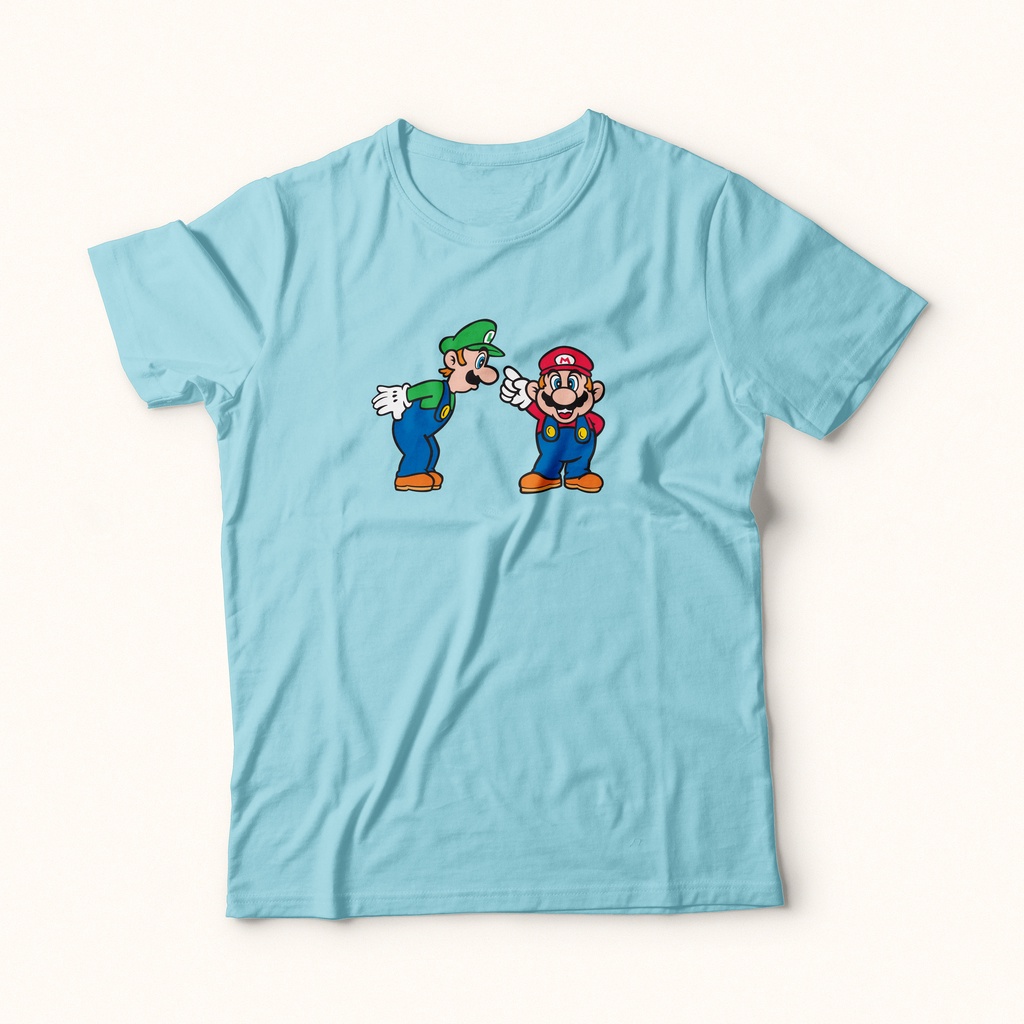 KAOS ANAK LAKI-LAKI KARTUN MARIO BROSS USIA 1-13 TAHUN by Ribbedkids