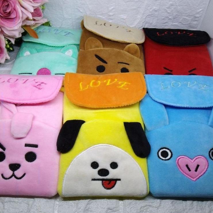 ☇ Tas Selempang Bludru Karakter Anak Tas Boneka Bahan. ➱
