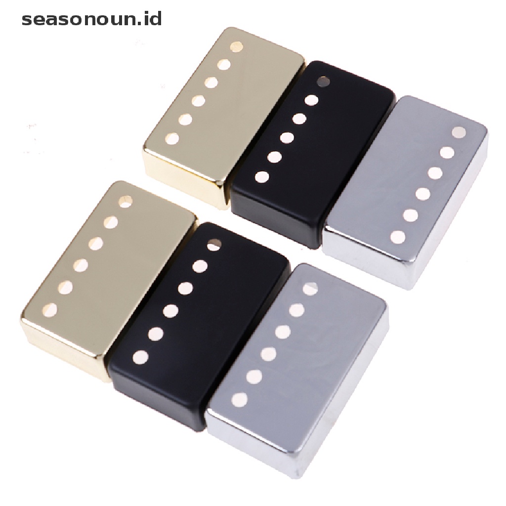 Cover pickup humbucker Bahan Metal Ukuran 50 / 52mm Untuk Gitar Elektrik