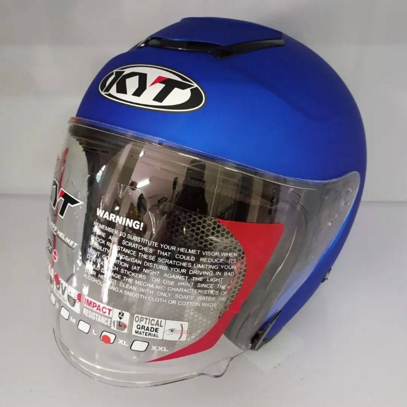 KYT Kyoto R Solid Blue Matt