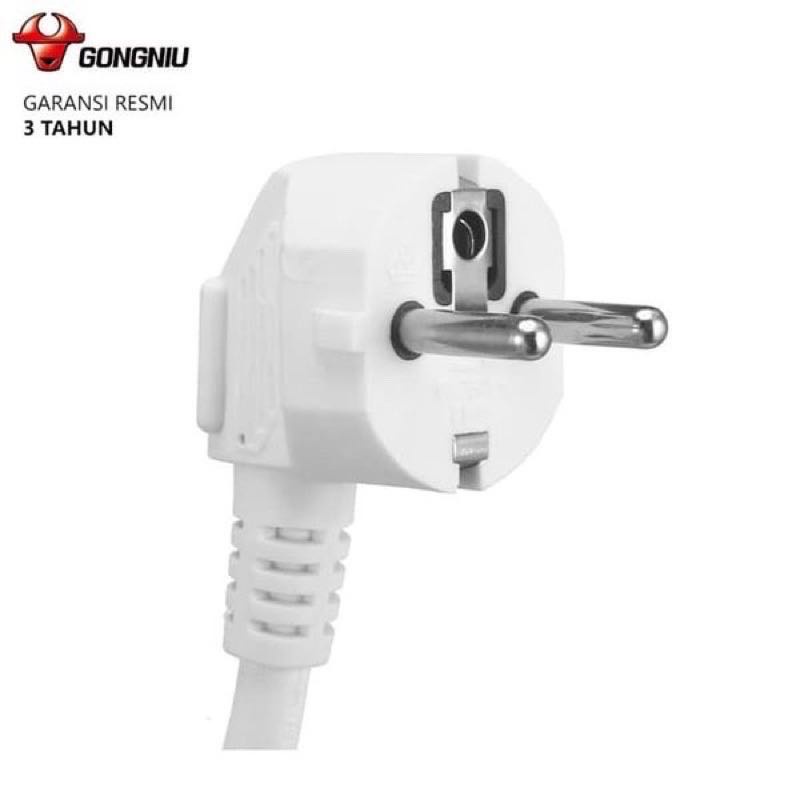 Stop Kontak Central On/Off Power Strip 3 Lubang Colokan GONEO Gongniu G1030 Tahan Panas Panjang Kabel 5 / 3 /1.5 Meter - Garansi Resmi 3 Tahun