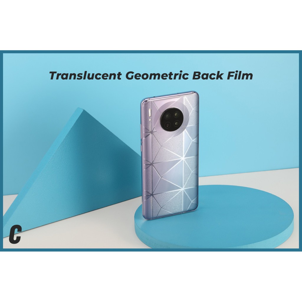 Translucent Geometric Back Film/Garskin/Backskin Semua Type HP 3D Anti Slip dan Custom