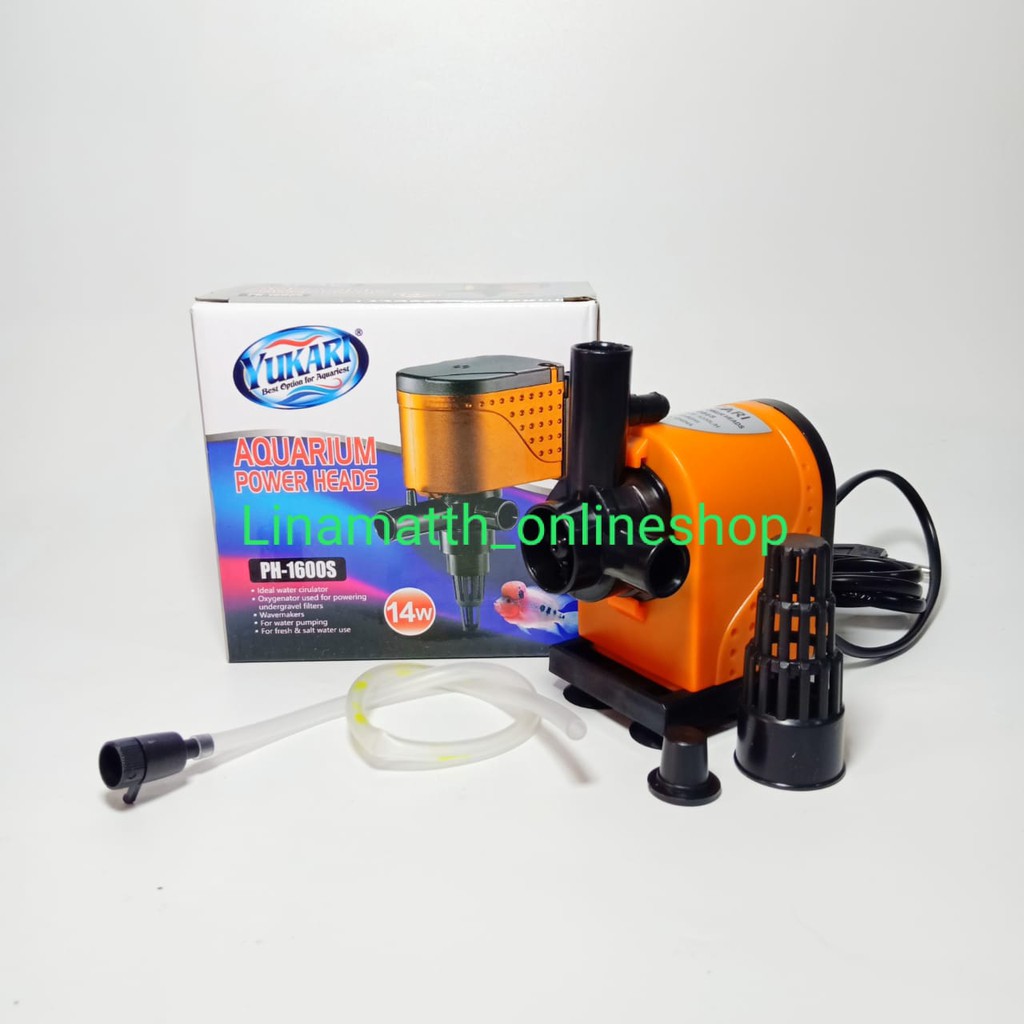 Aquarium Power Heads 3in1 PH-1600S Yukari Mesin Pompa Celup