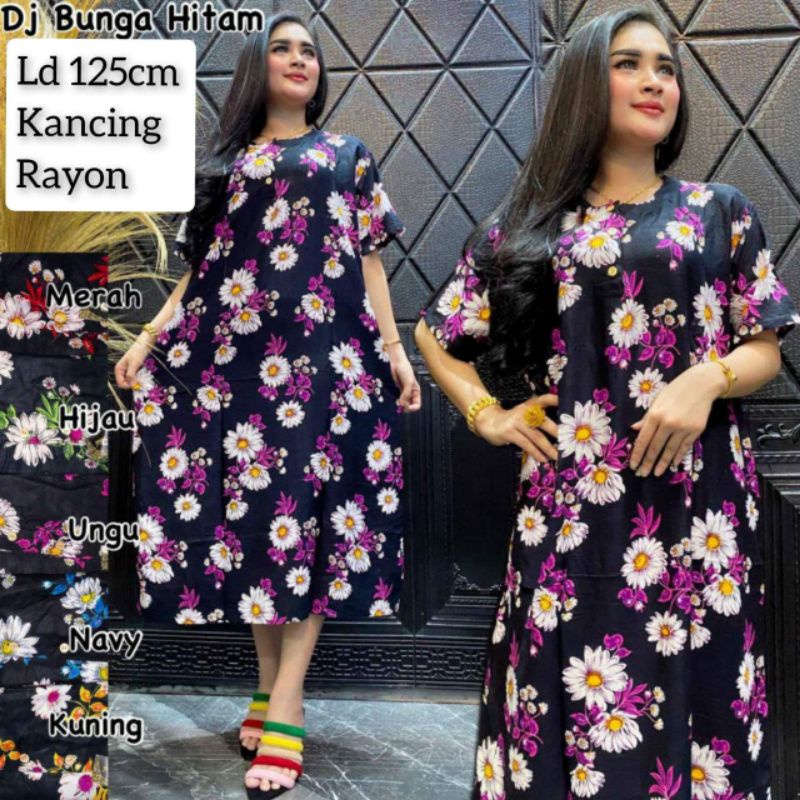 Daster Jumbo 260.000 dapat 10 motif ld 120-130 pb 110-115 busui bumil dada kancing bahan rayon.