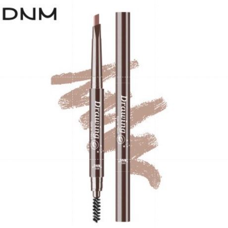 DNM Eyebrow Pencil Natural 2 in 1 Waterproff Tahan lama Alis Putar Drawing