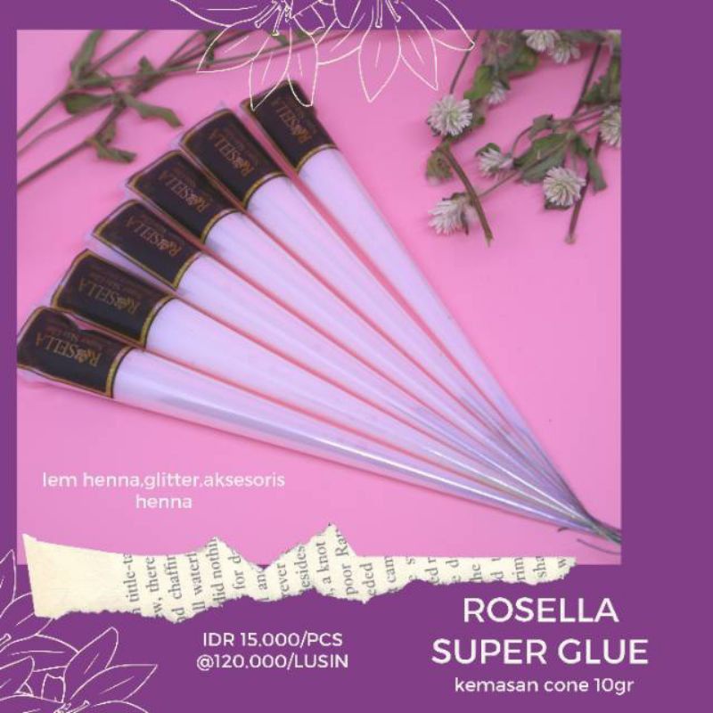 LEM HENNA ROSELLA / ROSELLA SUPER GLUE