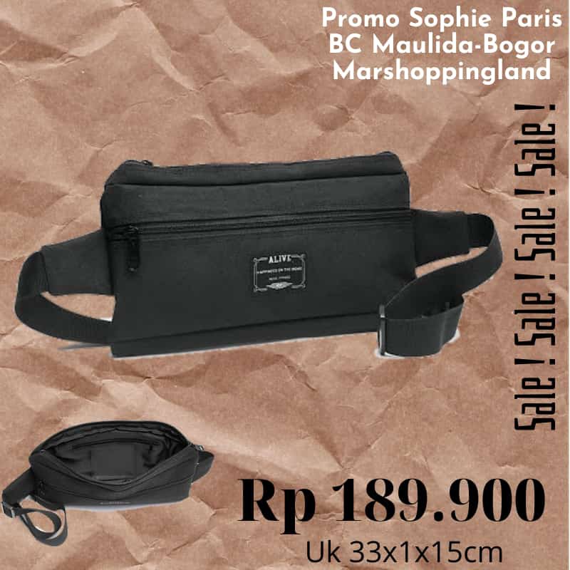 TAS PRIA PINGGANG SELEMPANG ALIVE SOPHIE PARIS MEBIUS BAG T7187N1