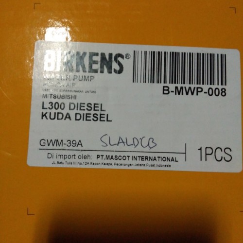 pompa air mitsubishi L300 diesel water pump mitsubishi l300 diesel