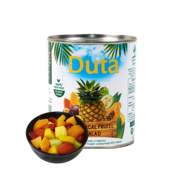 DUTA Tropical Fruit Salad in Syrup (Buah Kaleng Koktail) 825 gr