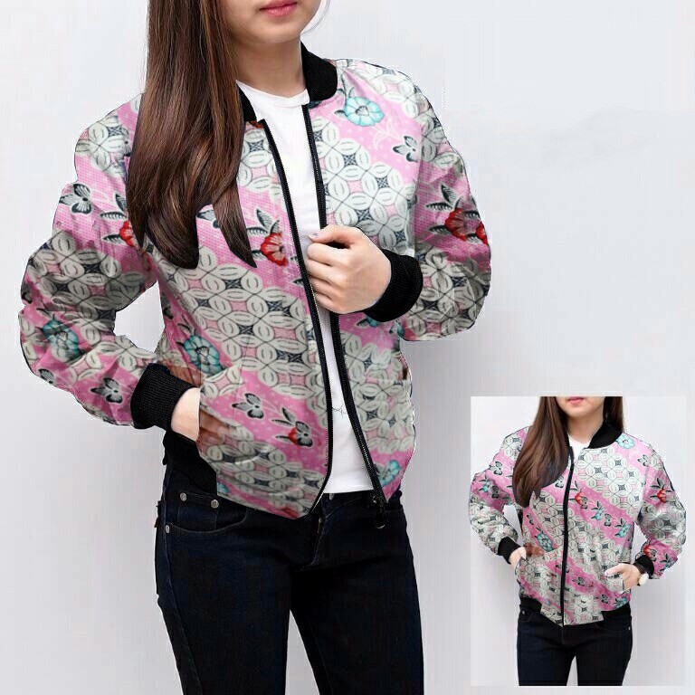 Jaket Bomber Wanita SALE BOMBER BATIK BEAUTY HSD LMTH