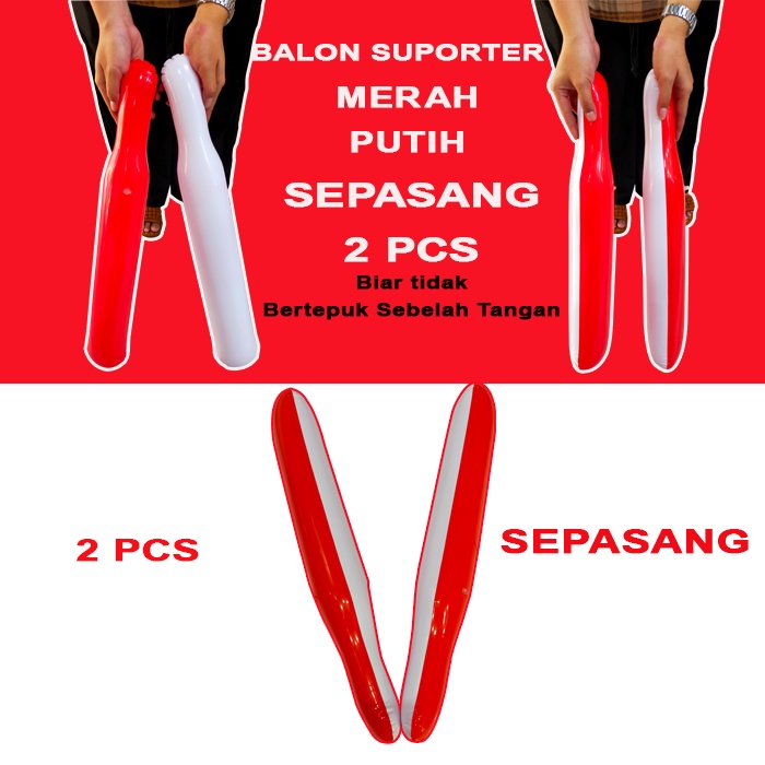 Balon Suporter Balon Supporter Balon Pentungan Balon Tepuk Sepasang 2 Pcs