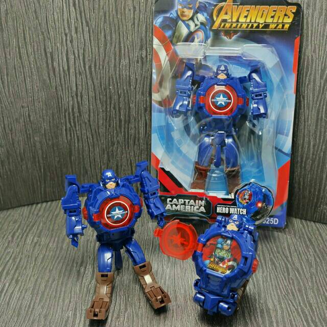 Jam Tangan Anak-anak Digital Robot Avengers Karakter