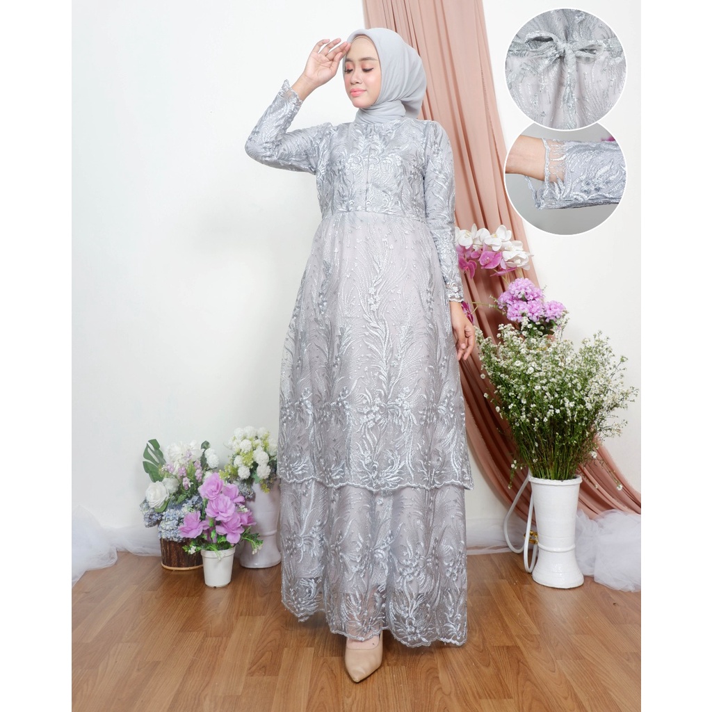 NOV&gt; GAMIS TULLE TERLARIS - GAMIS MALAYSIA - GAMIS TINGKAT BUSUI FRIENDLY - MODEL GAMIS KEKINIAN