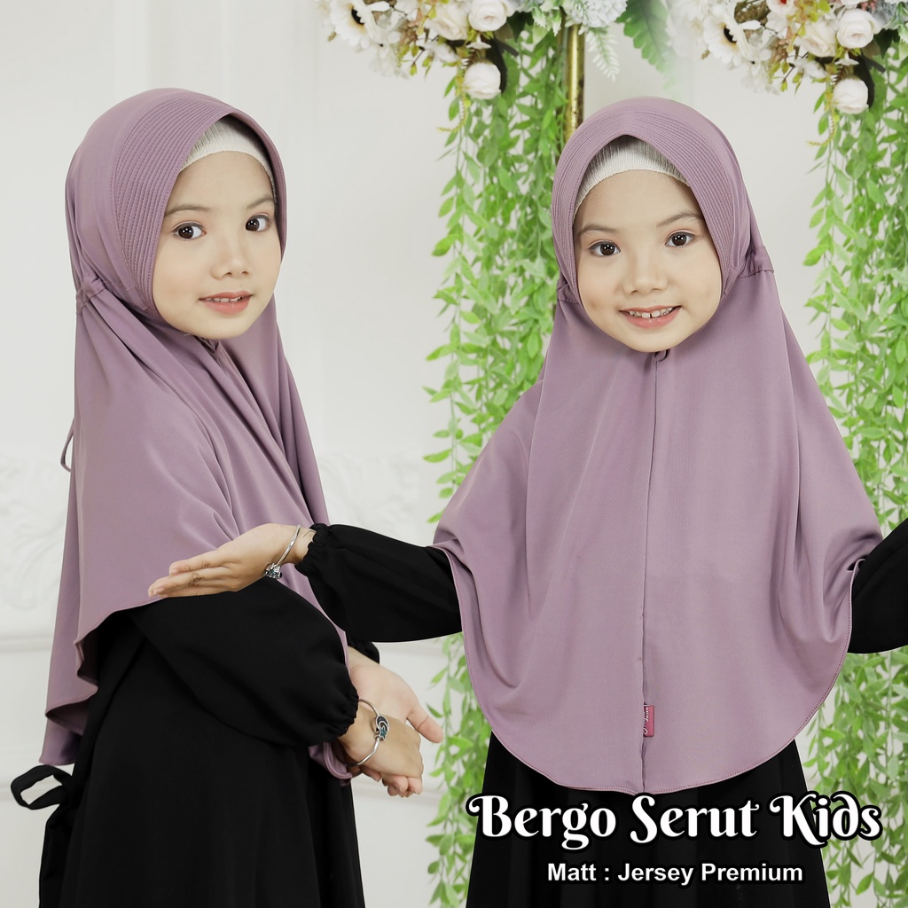 JILBAB INSTAN BERGO SERUT ANAK M DAN L KERUDUNG INSTAN BERGO SERUT KIDS ORI NAYLA BERGO SERUT PASAR HIJAB