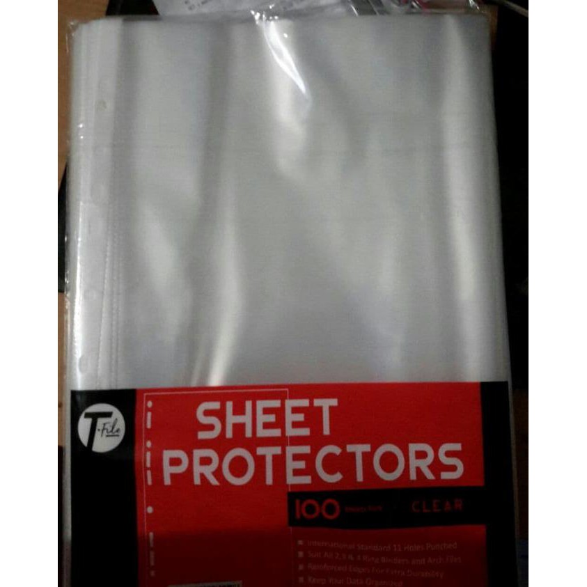 

T-file Sheet protector F4 / PP pocket (100pc)