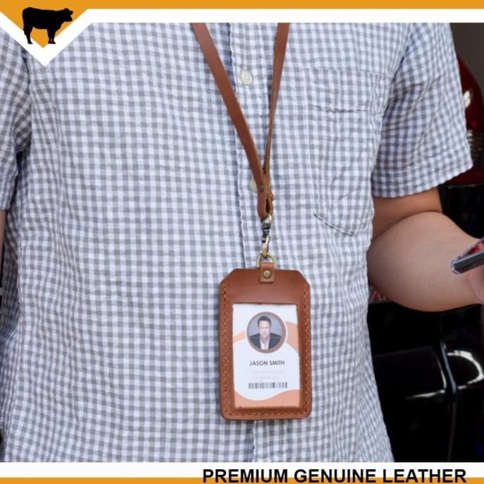 

Office & Stationery | Document Organizer | Gantungan Id Card Name Tag Kulit Asli Handmade Genuine Leather | Best Seller