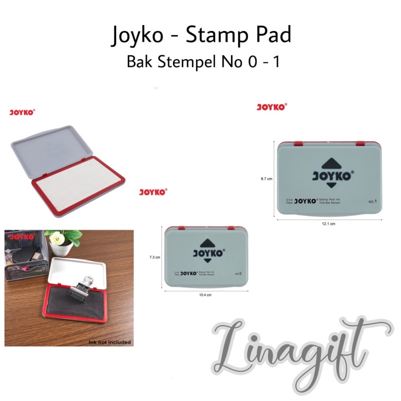 JOYKO STAMP PAD - TEMPAT BANTALAN / STEMPEL PAD / BAK STEMPEL UKURAN 0 KECIL / 1 BESAR