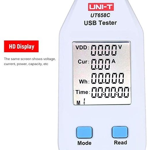 UNI-T UT658C - Portable USB Type-C Voltmeter Power Meter Tester