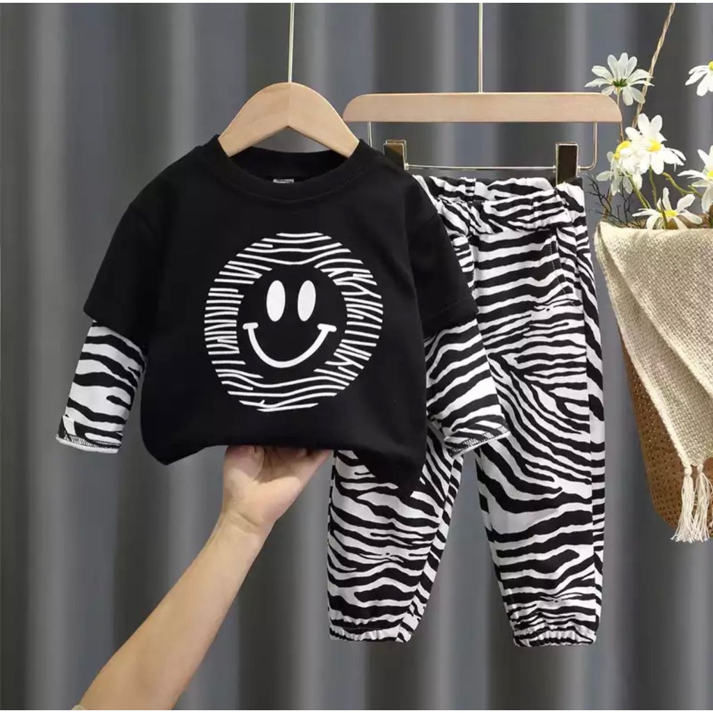 PROMO COD SETELAN ANAK BAJU ANAK 1-5 TAHUN SETELAN SMILE ZEBRA SETELAN ANAK PAKAIAN ANAK SETELAN ANAK LAKI LAKI SETELAN ANAK PEREMPUAN PAKAIAN ANAK LAKI LAKI PAKAIAN ANAK PEREMPUAN SETELAN ANAK TERBARU BAJU ANAK TERLARIS SETELAN ANAK KEKINIAN DAN TERKEREN