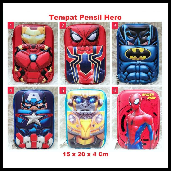 

Heaven | Tempat Pensil Anak Batman Spiderman Ironman Captain Superman Hardcase