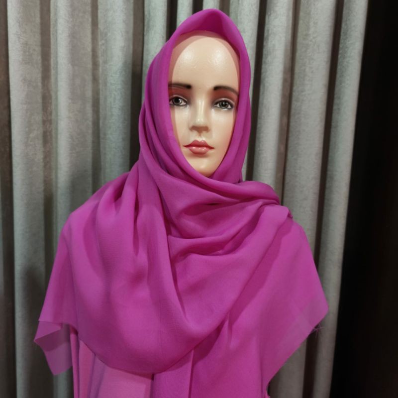 Kerudung warna bhayangkari / kerudung segiempat warna bayangkari