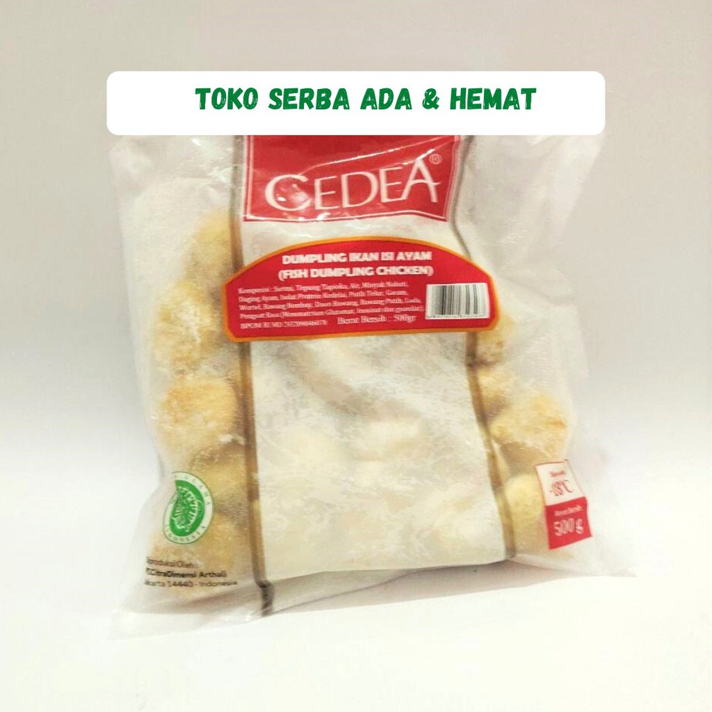 

CEDEA Dumpling Ikan Isi Ayam ( 500gr ) Frozen Food