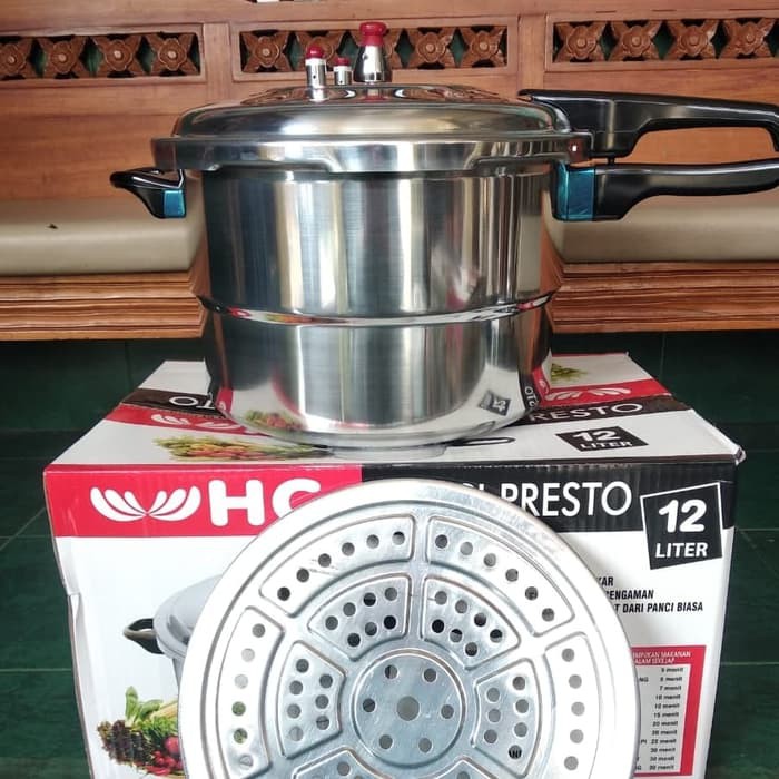 Panci Presto HC/Happy Call me 12 Liter - Pressure Cooker Stainless 12 Liter Murah Berkulitas