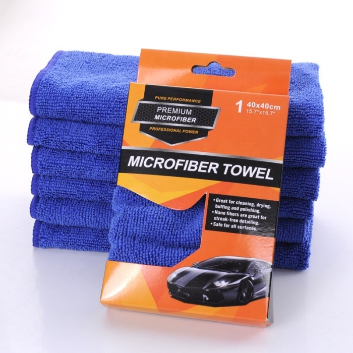 Kain Lap Microfiber Lap dapur Mobil Car Wash Towel Import 40 x 40 cm