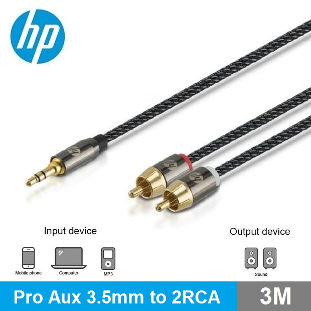 HP Kabel Audio Pro AUX 3,5mm to 2RCA 3M