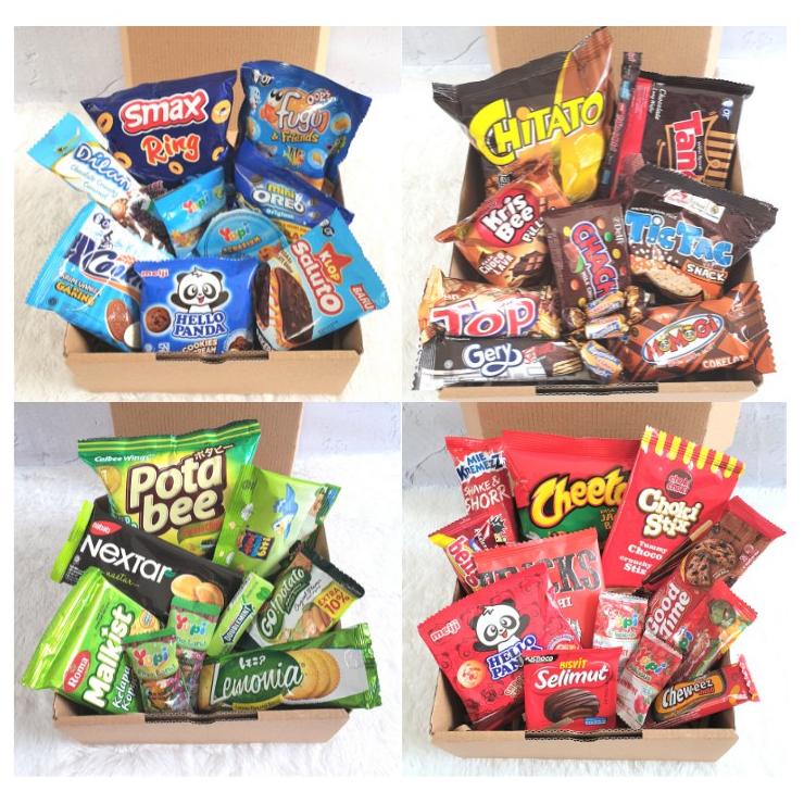 

Snack Box / Snack Gift Box / Hadiah Wisuda / Kado Ulang Tahun / Hadiah Anniv / Hampers Snack Murah