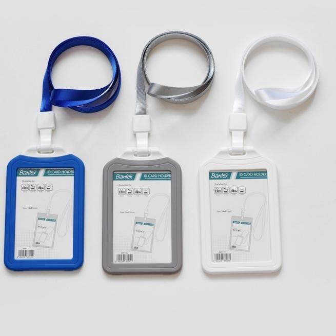 

[NU408] Bantex Cobalt Blue Dual Side ID Card Holder Lanyard Portrait 8881 36CKUF