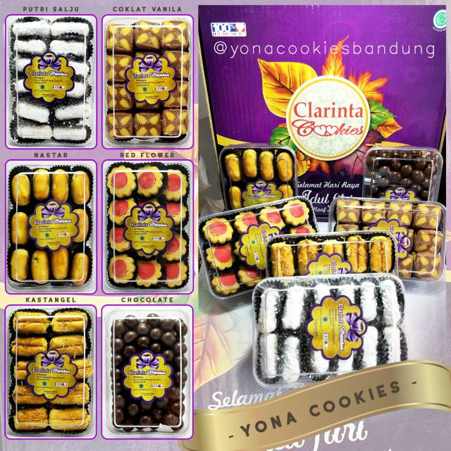 Kue Kering Lebaran Paket isi 6 toples Yona Cookies by Clarinta