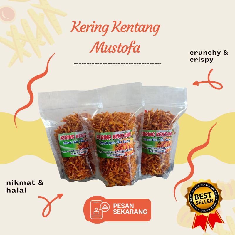 

BEST SELLER!!! Kering Kentang Mustofa 250 gram