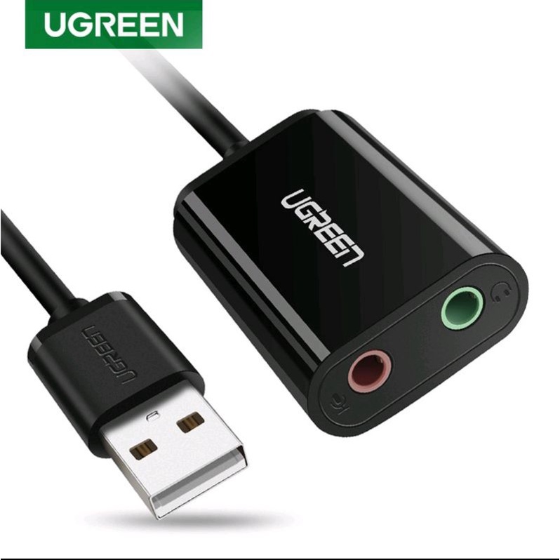 Ugreen Adapter Soundcard External usb 2.0 Converter Usb to Aux 3.5 mm