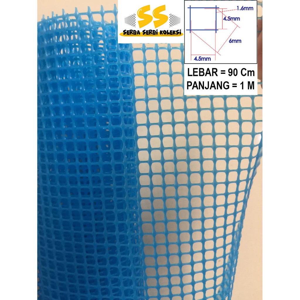 Kawat Jaring Plastik HDPE kotak 6 mm