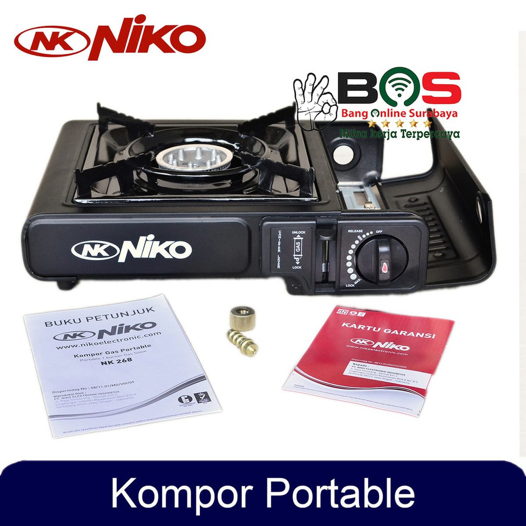 Kompor Portable 2 in 1 Niko NK-268 NK268 NK 268 Kompor Portable