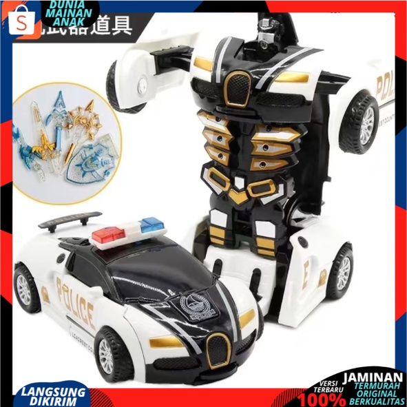 Mobil berubah menjadi Robot Autobot Transformrs PullBack New Edition 2 IN 1 DEFORMATION